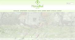 Desktop Screenshot of hansalhof.at